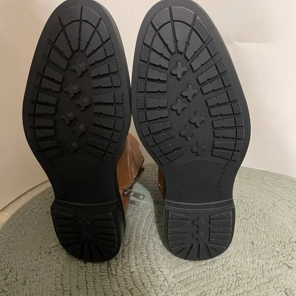 Alfani Side-Zip Boots Size 8.5 Brown - Picture 6 of 6